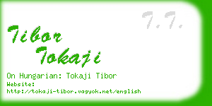 tibor tokaji business card